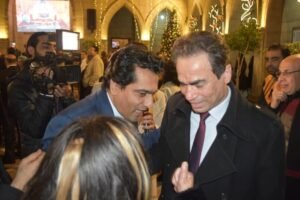 أيمن عبدالمجيد يشارك احتفالية الطائفة الإنجيلية بكنيسة قصر الدوبارة