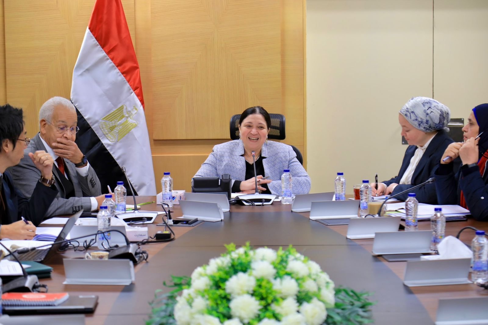 "مرجريت صاروفيم"تلتقي بعثة هيئة التعاون الدولي اليابانية "جايكا"