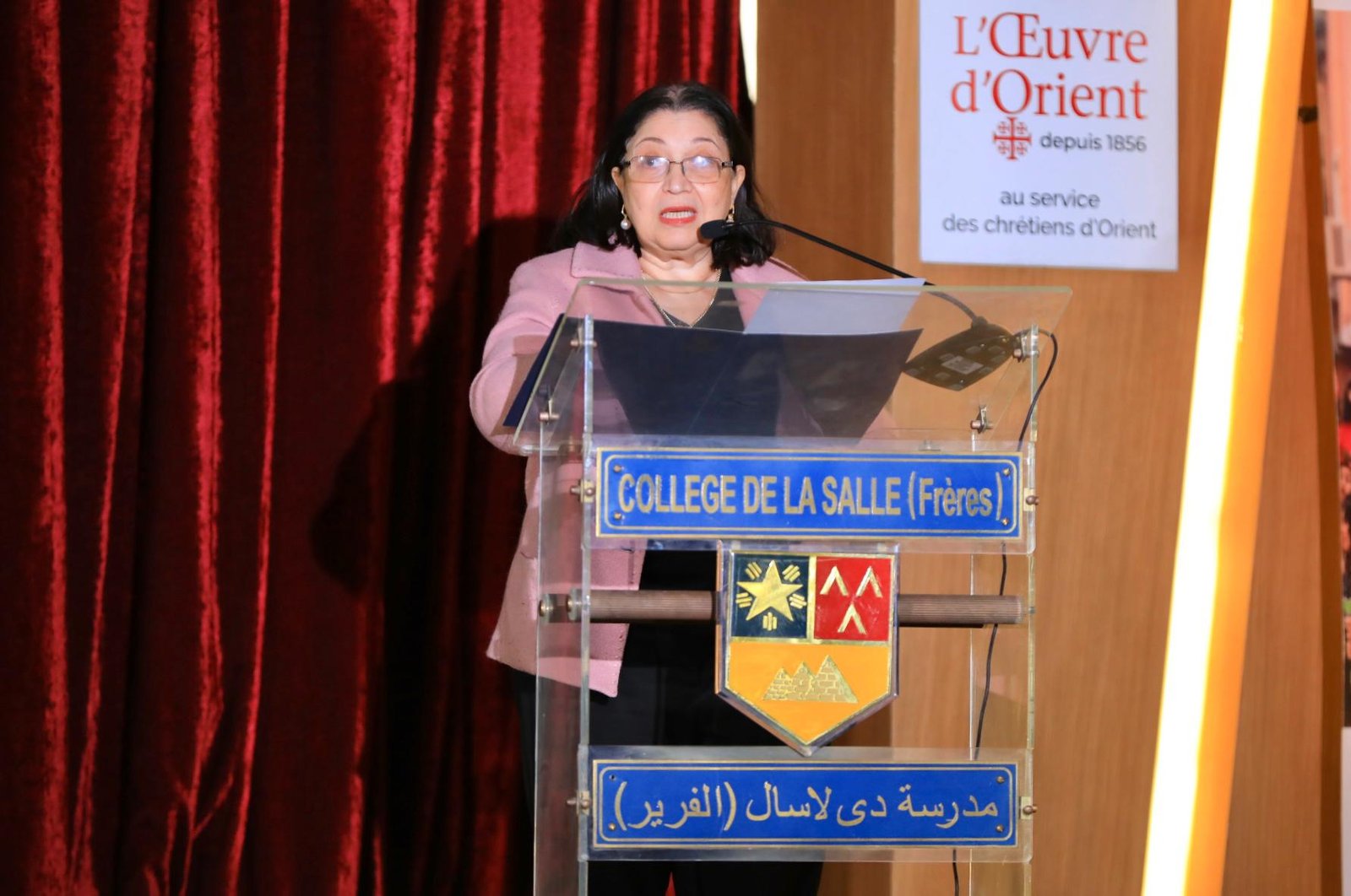 مرجريت صاروفيم تشهد افتتاح فعاليات للمدارس الكاثوليكية الفرانكفونية