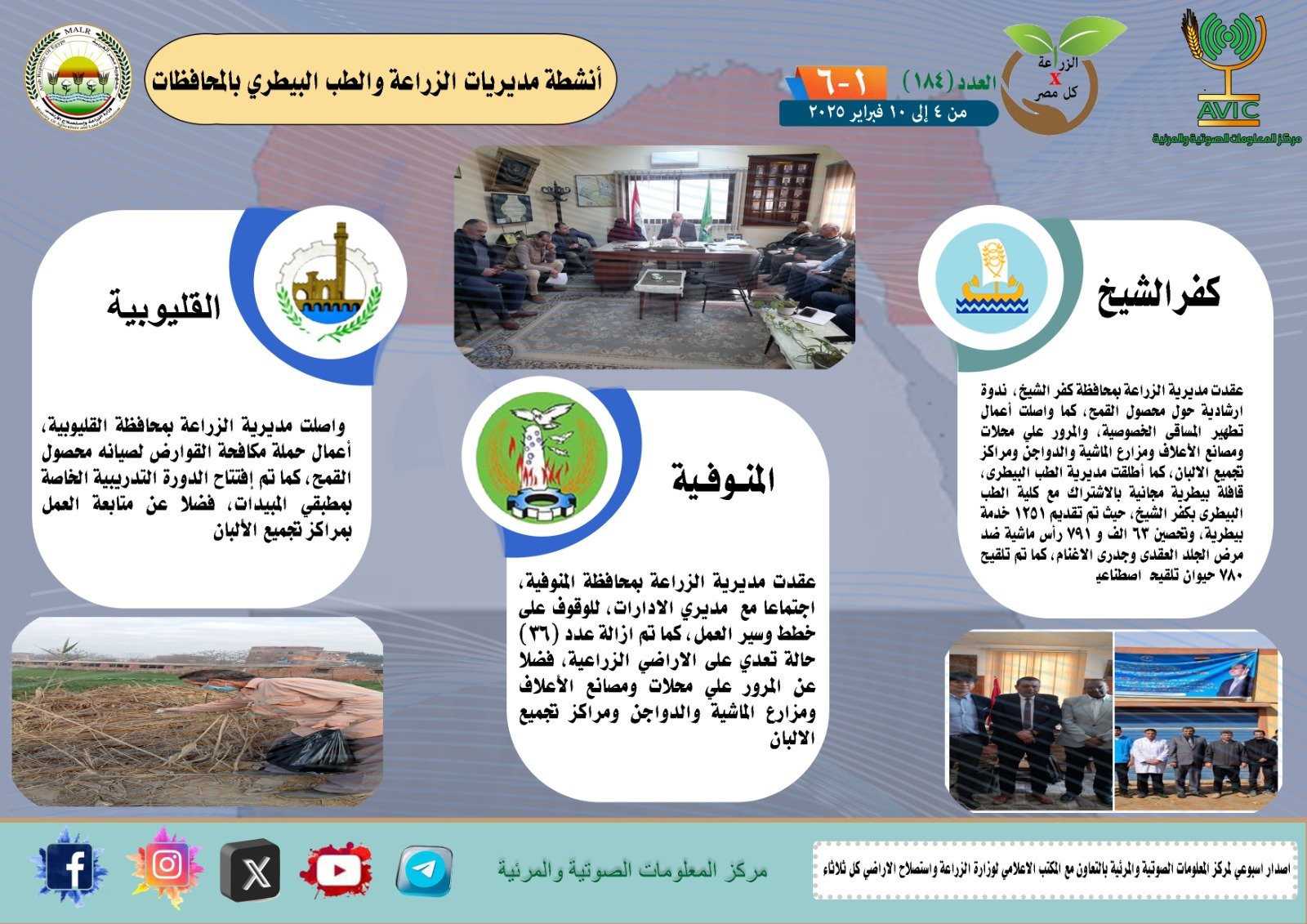 انفوجراف "الزراعة في اسبوع"