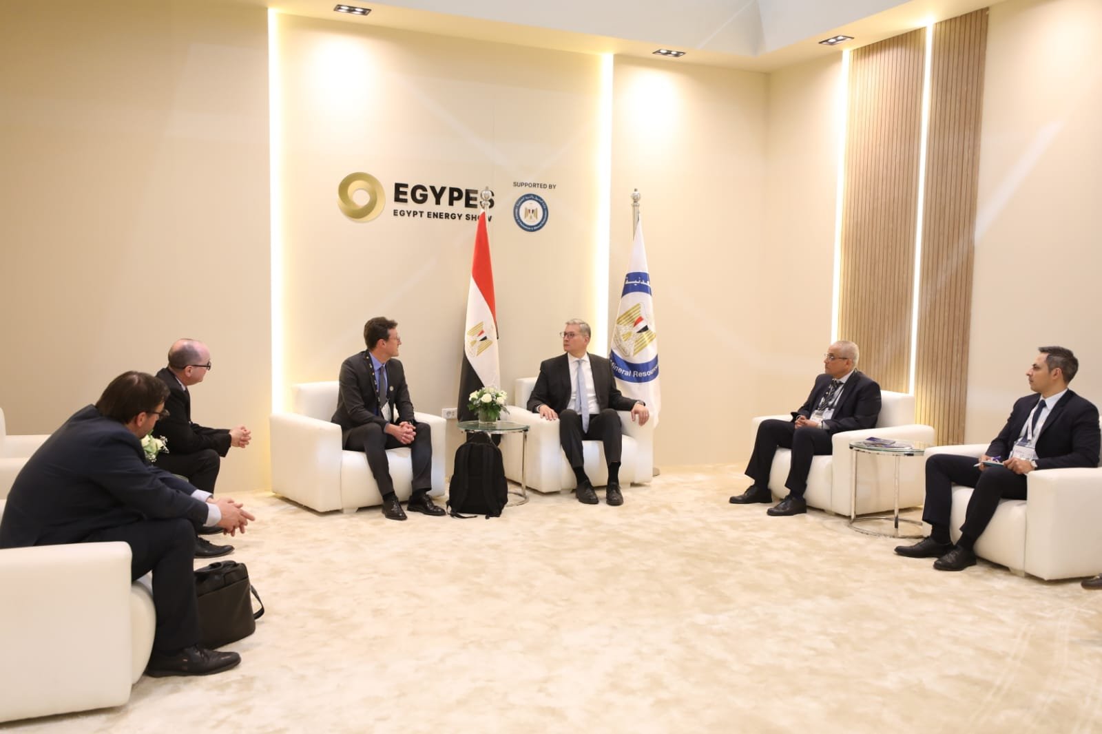 وزير البترول يستقبل مسئولى كبريات شركات البترول العالمية