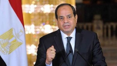 السيد الرئيس السيسي يهنيء قداسة البابا تواضروس الثاني