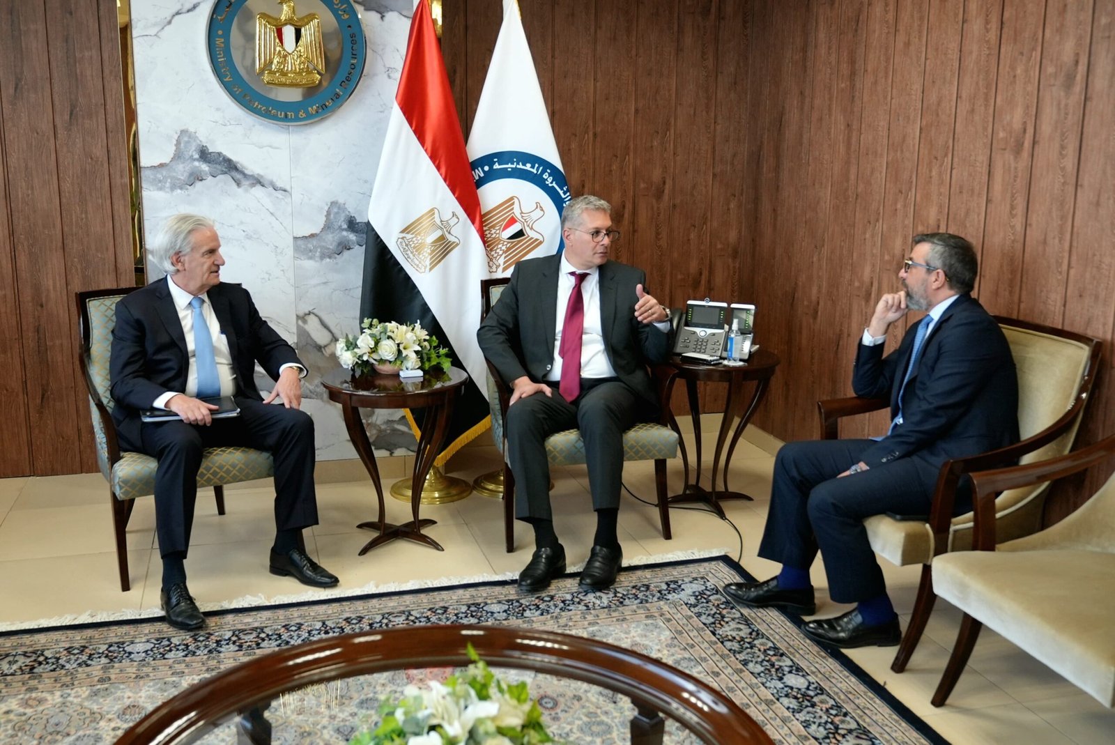 وزير البترول يستقبل رئيس شركة أبكس العالمية