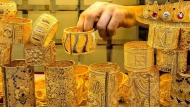 أسعار الذهب اليوم السبت حيث ارتفع سعر الجرام بنحو 20 جنيهًا