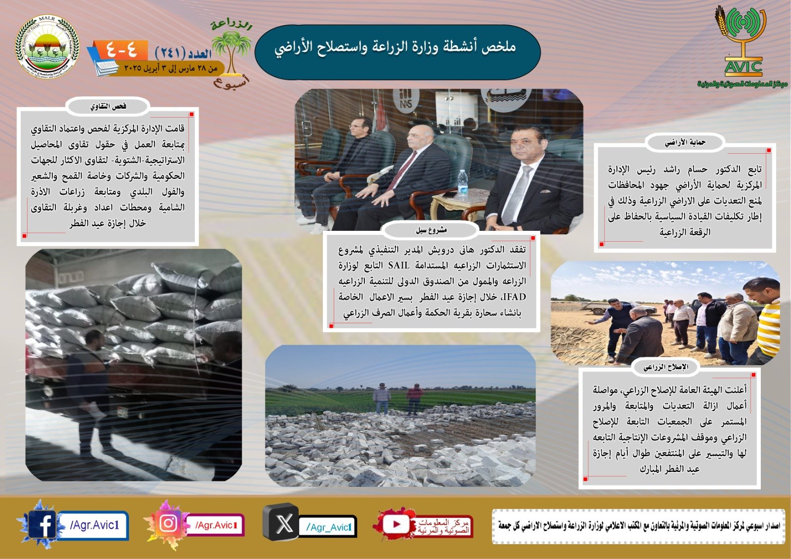 بالانفوجراف "الزراعة في اسبوع"
