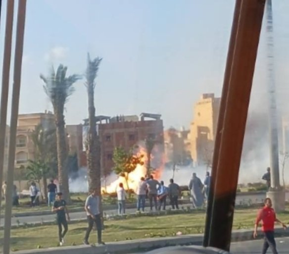 انفجار خط الغاز