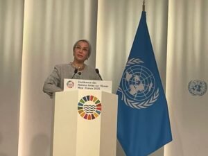 وزيرة البيئة تلقي كلمة مصر في مؤتمر الأمم المتحدة الثالث للمحيطات