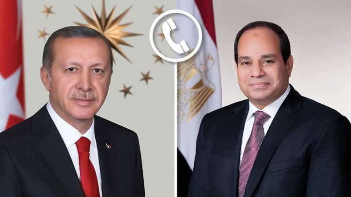 الرئيس عبد الفتاح السيسي يتلقى اتصالاً من الرئيس التركي