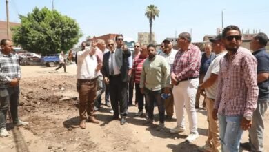 محافظ الشرقية يتفقد أعمال رصف وتوسعة طريق الزقازيق بلبيس 