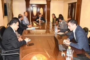 وزير الرياضة يلتقي رئيس اتحاد الاسكواش وأعضاء اللجنة الفنية