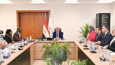 وزير الري يلتقي وفد لجنة الزراعة والبيئة بالبرلمان الناميبى