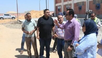الشربيني يتابع منظومة الصرف الصناعي بالعاشر من رمضان