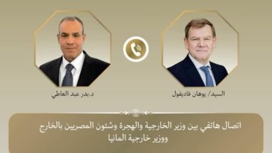 اتصال هاتفي بين وزير الخارجية ونظيره الألماني