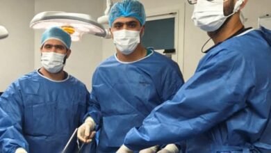  إجراء عملية "ويبل" بالمنظار لسيدة مسنة مجمع الإسماعيلية الطب